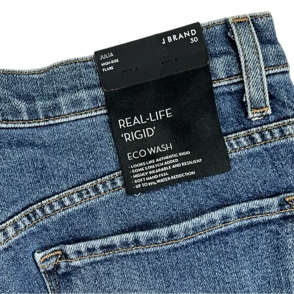 NWT J Brand Julia High Rise Flared Jeans size 30 in Metropole - Picture 10 of 10